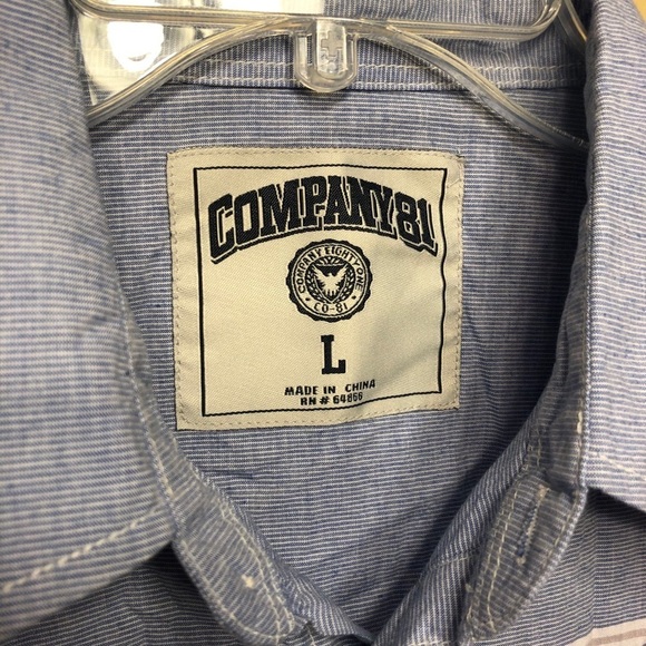 NWT Men’s Stripe Button Down - Picture 3 of 3